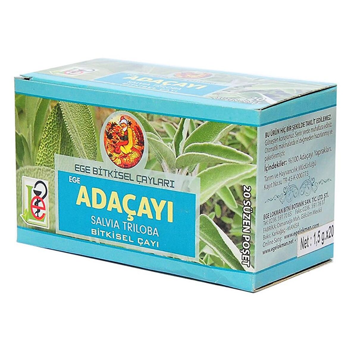 Ege Lokman Bardak Poşet Adaçayı 20'li 