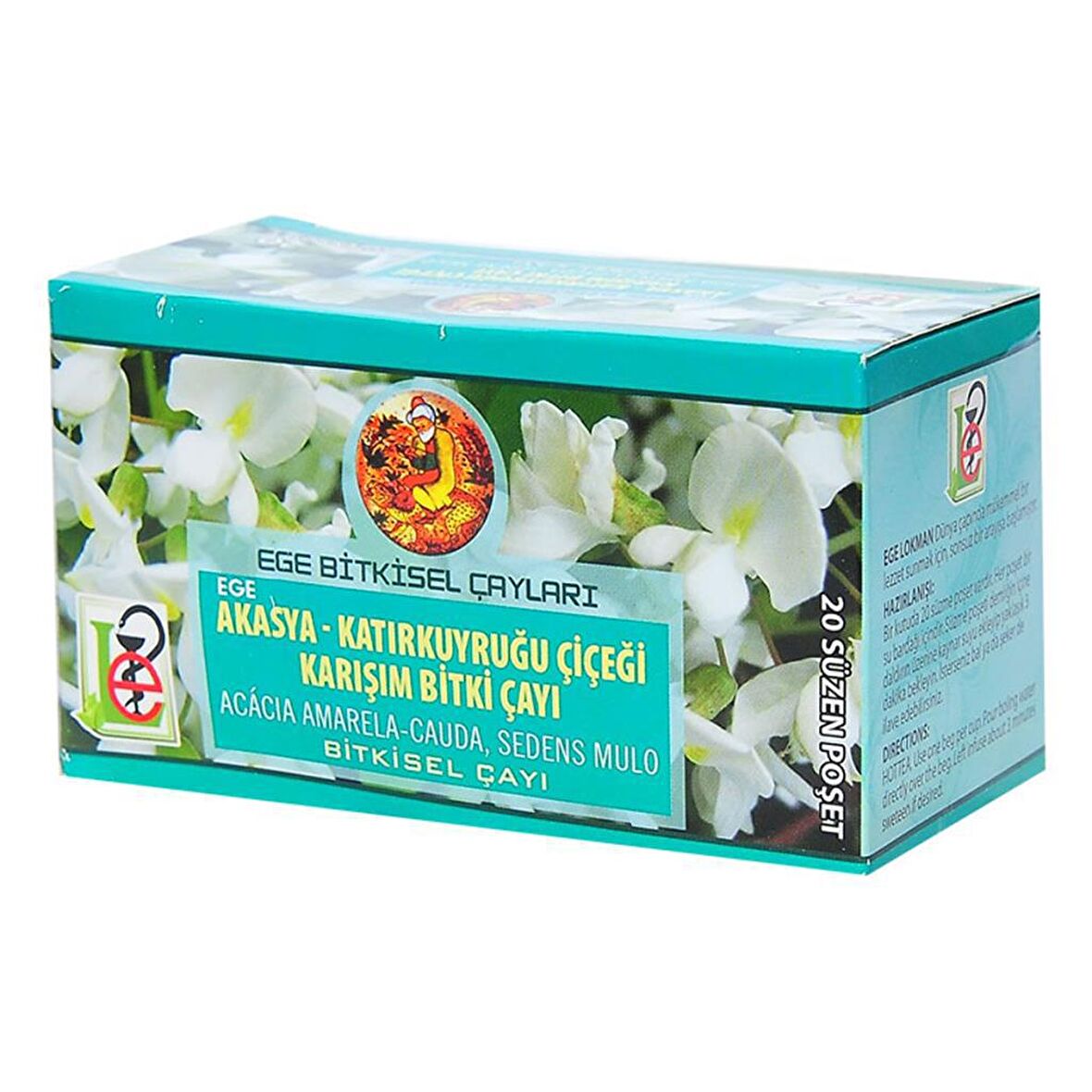 Ege Lokman Akasya - Katır Kuyruğu Çiçeği Bardak Poşet Bitki Çayı 20'li 