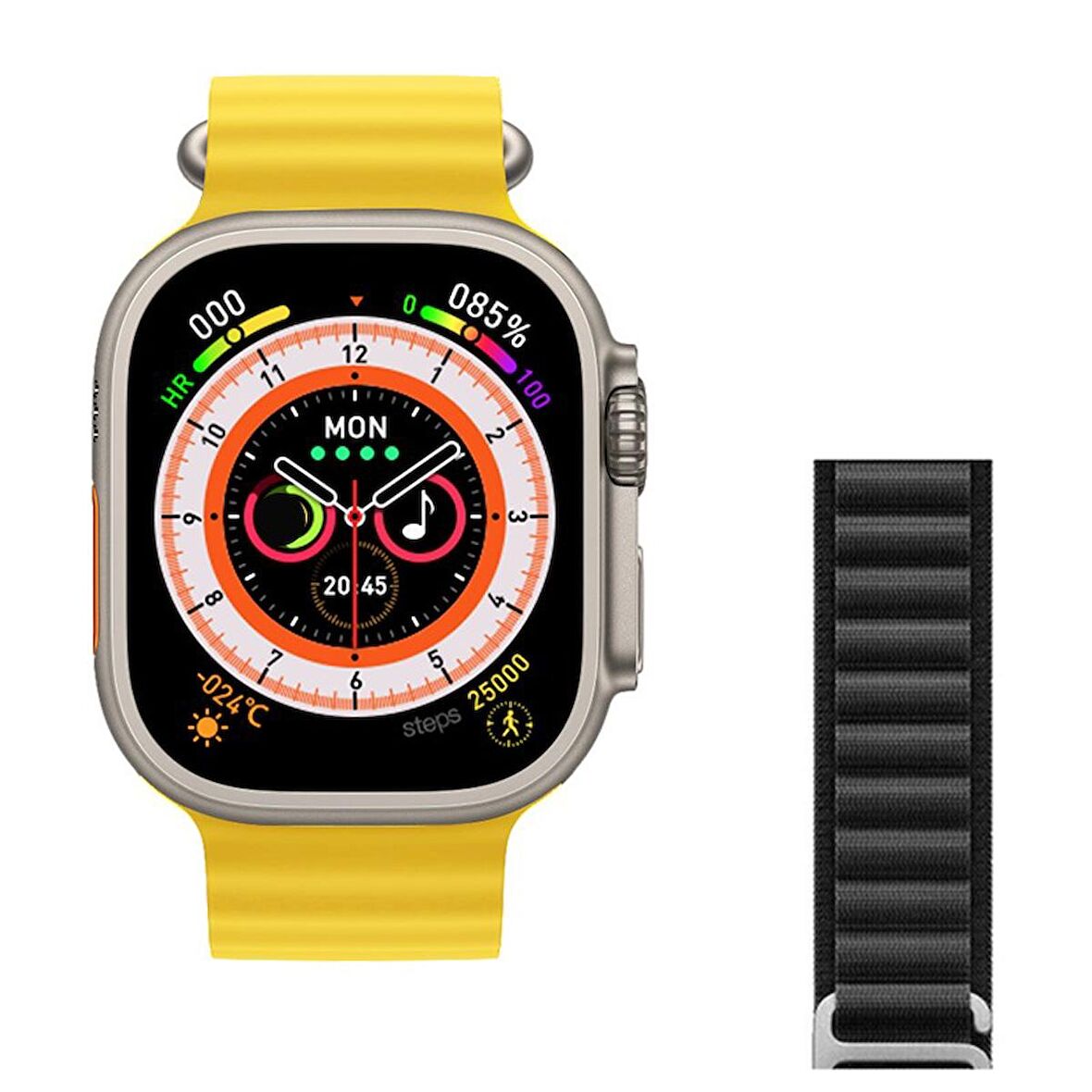 Pazariz Watch 8 Ultra Sarı Akıllı Saat