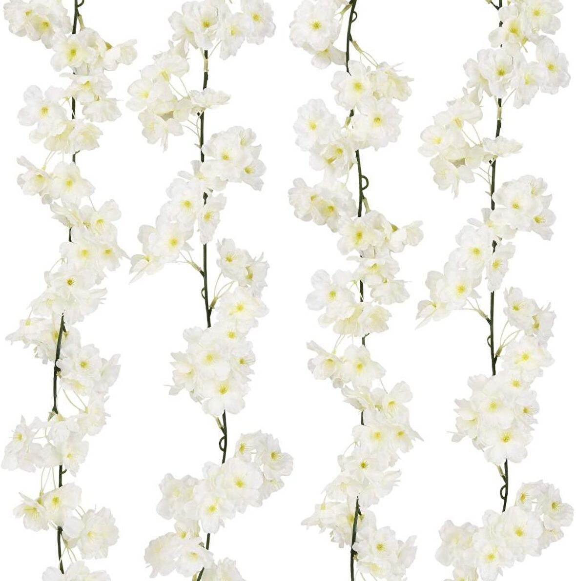 Yapay Çiçek Bahardalı 180cm Dolanabilen Model Japon Kiraz Çiçeği Beyaz