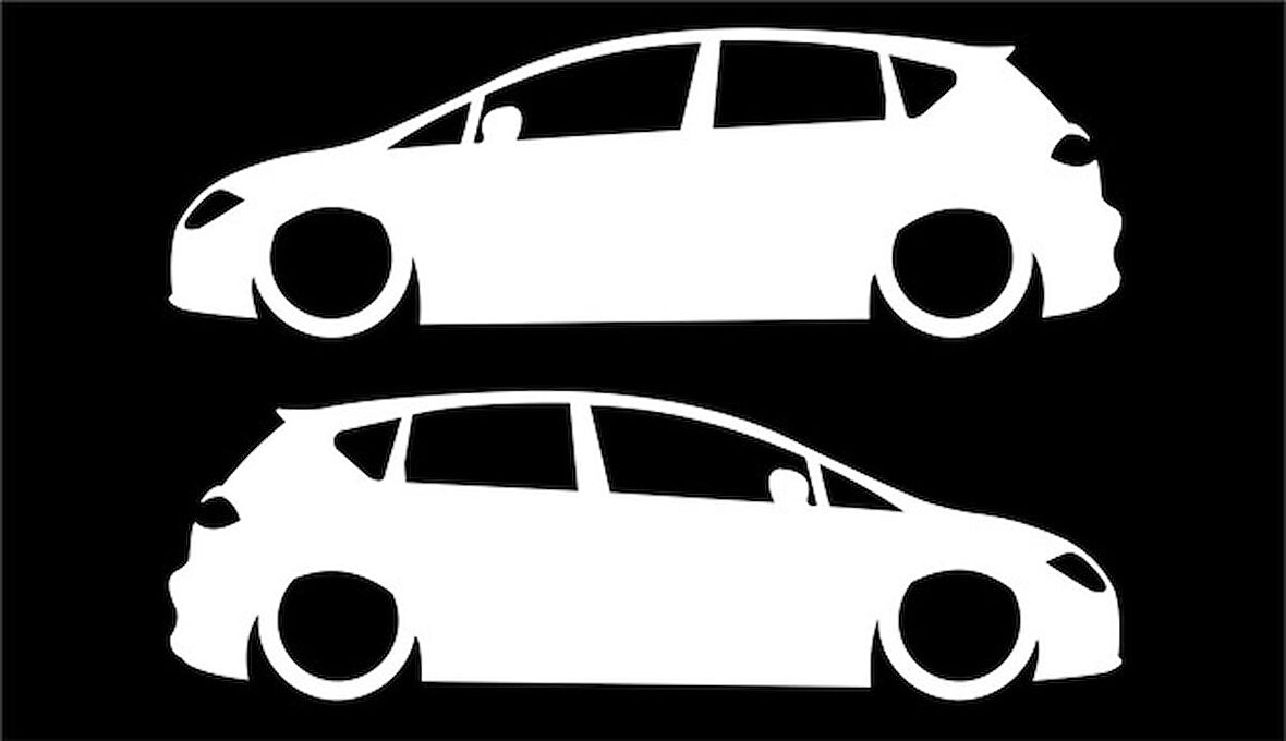 Seat leon Basık kasa sticker kelebek cam yapıştırması