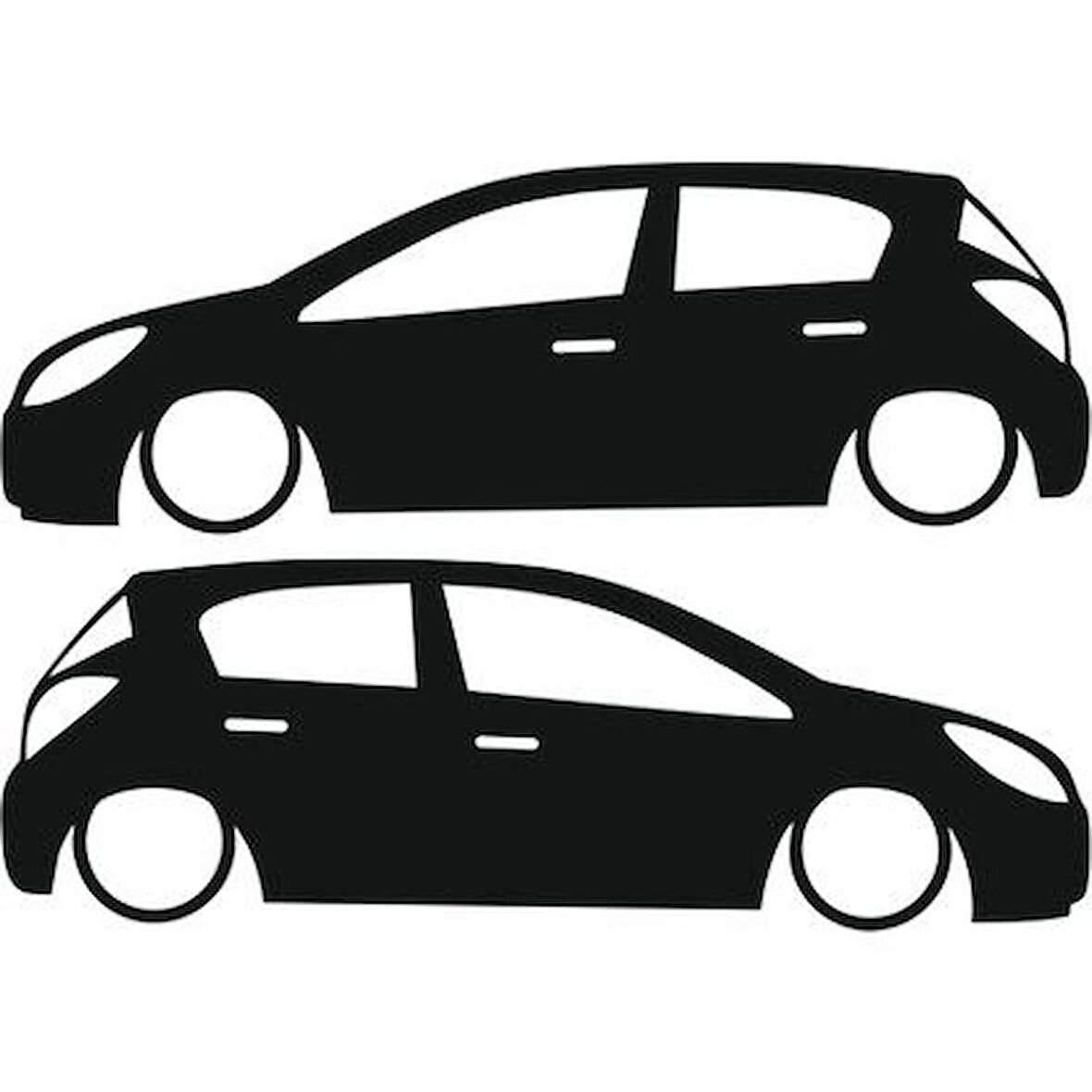 opel Corsa D Basık kasa sticker kelebek cam yapıştırması