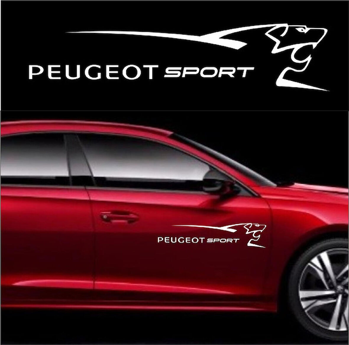 Peugeot Lemans lion Sticker Set Araba Sticker Yapıştırması V2