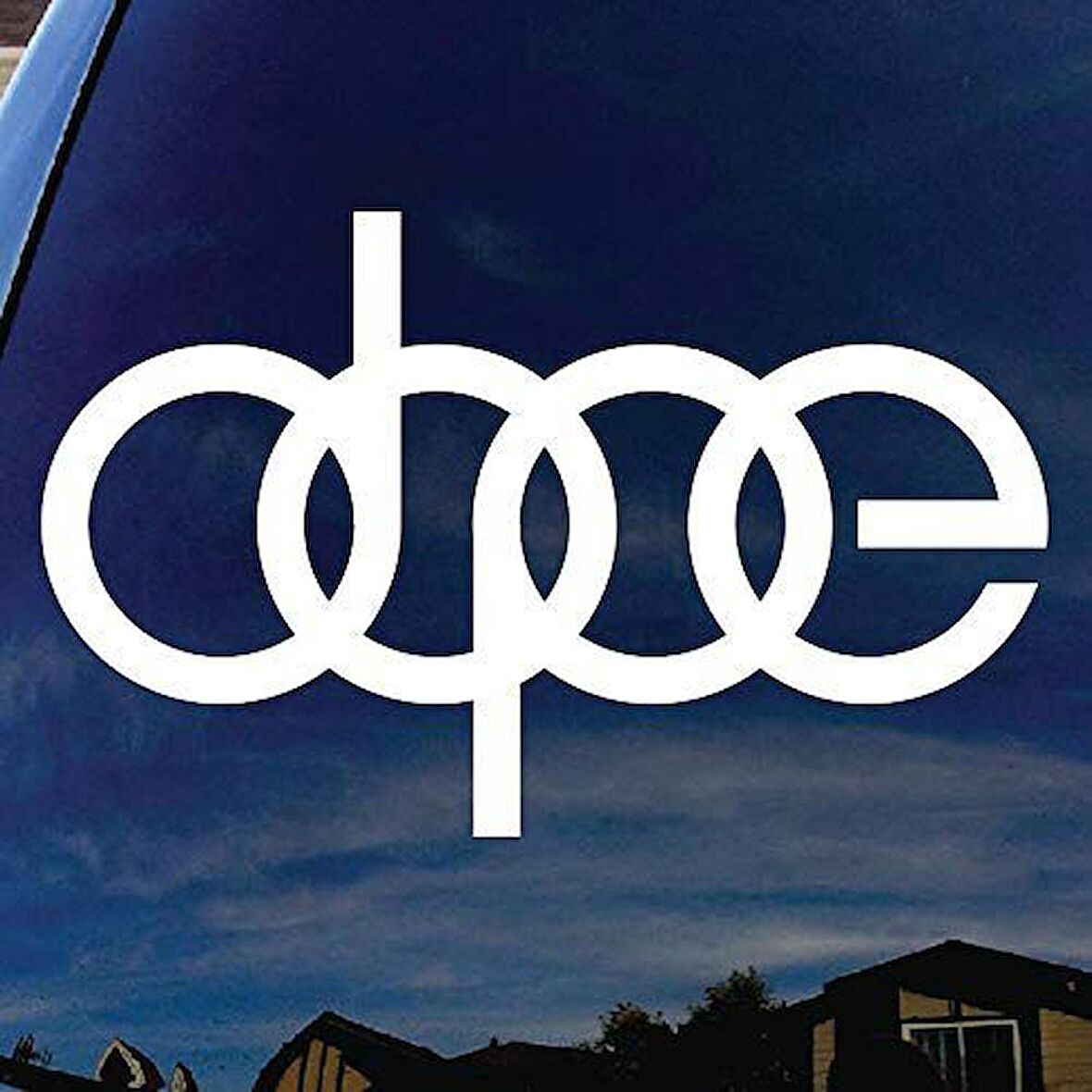 DOPE Araba Sticker Yapıştırması Oto Sticker Etiket