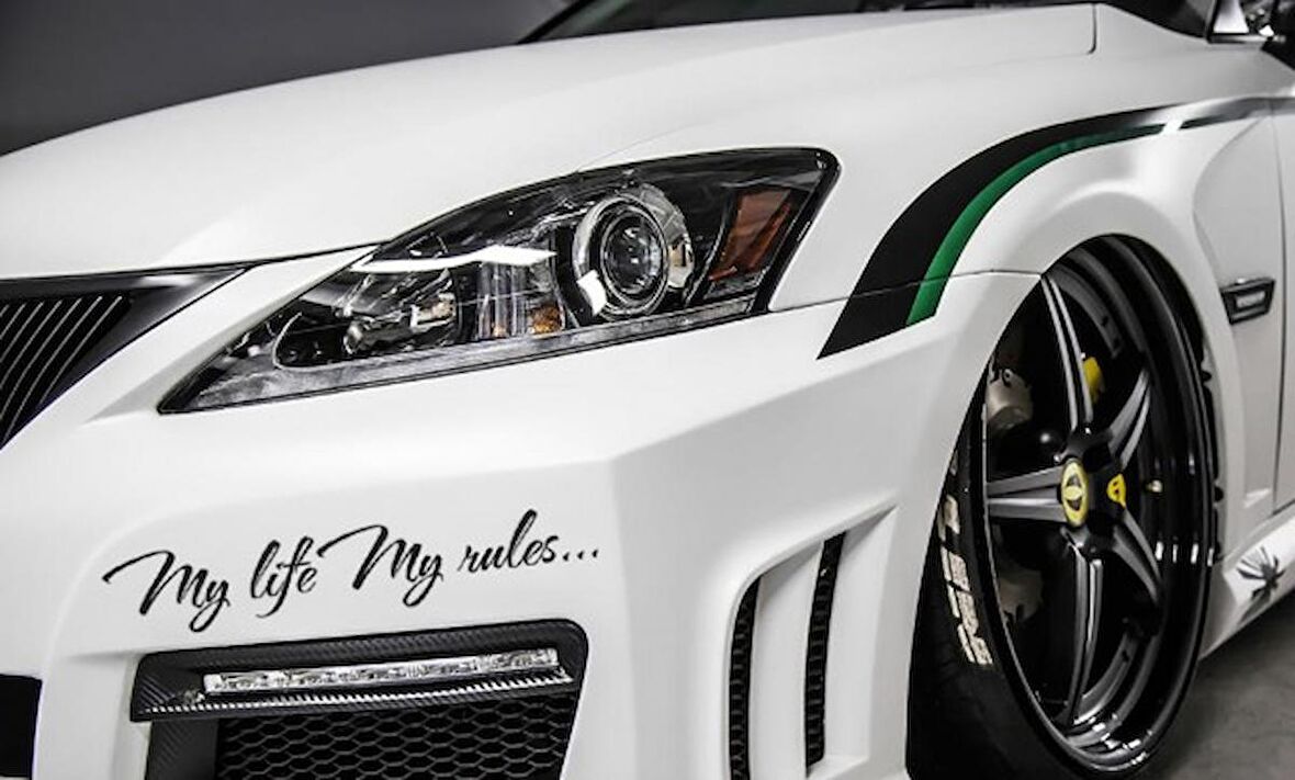 My Life My Rules Sticker Araba Stickerı Yapıştırma