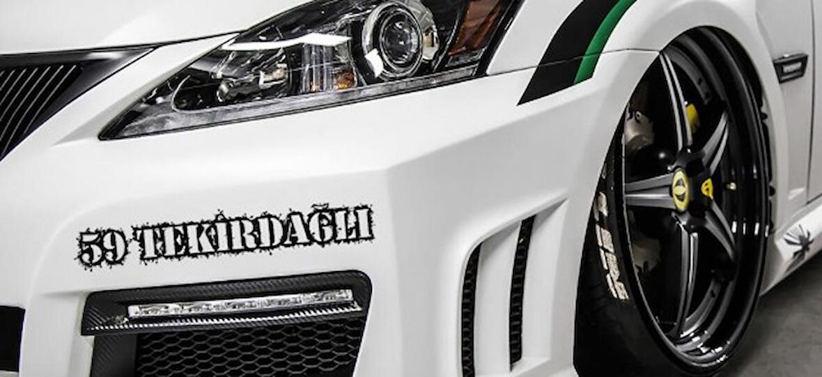 Tekirdağlı 59 Plaka Araba oto Sticker Yapıştırma 2 Adet