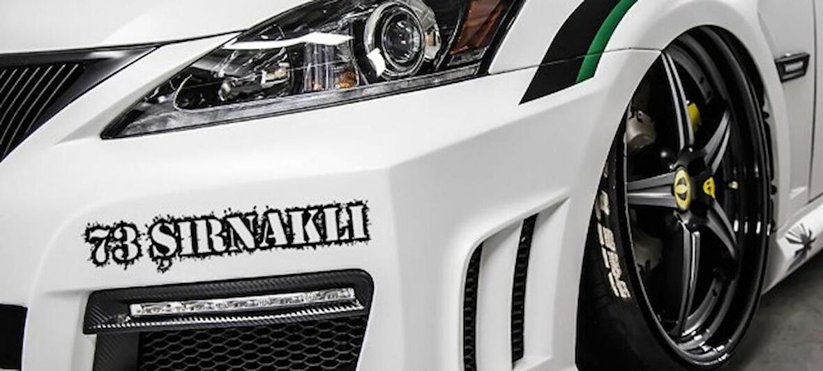 Şırnaklı 73 Plaka Araba oto Sticker Yapıştırma 2 Adet