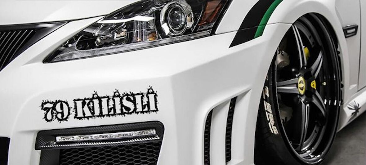 Kilisli 79 Plaka Araba oto Sticker Yapıştırma 2 Adet