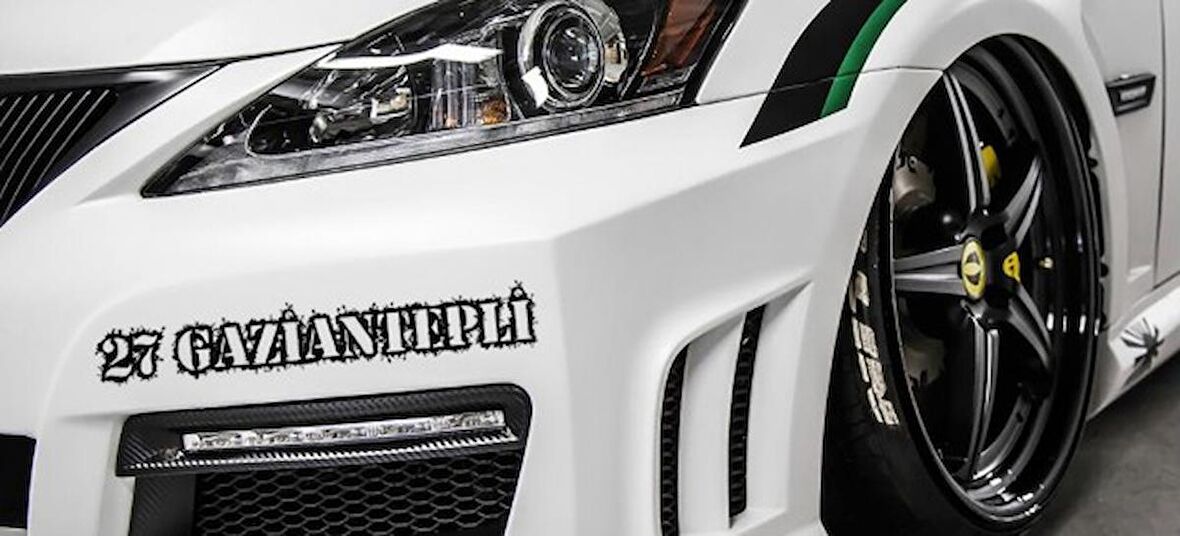 Gaziantepli 27 Plaka Araba oto Sticker Yapıştırma 2 Adet