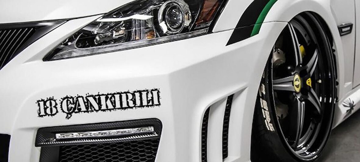 Çankırılı 18 Plaka Araba oto Sticker Yapıştırma 2 Adet