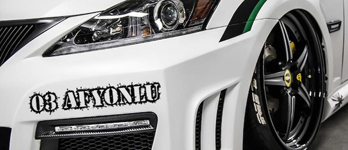 Afyonlu 03 Plaka Araba oto Sticker Yapıştırma 2 Adet