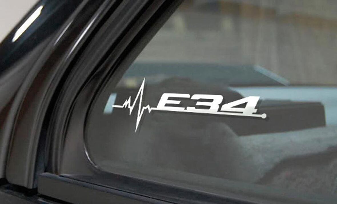 M E53 E61 E63 E64  Kelebek Cam Sticker Etiket Yapıştırma 2 Ad