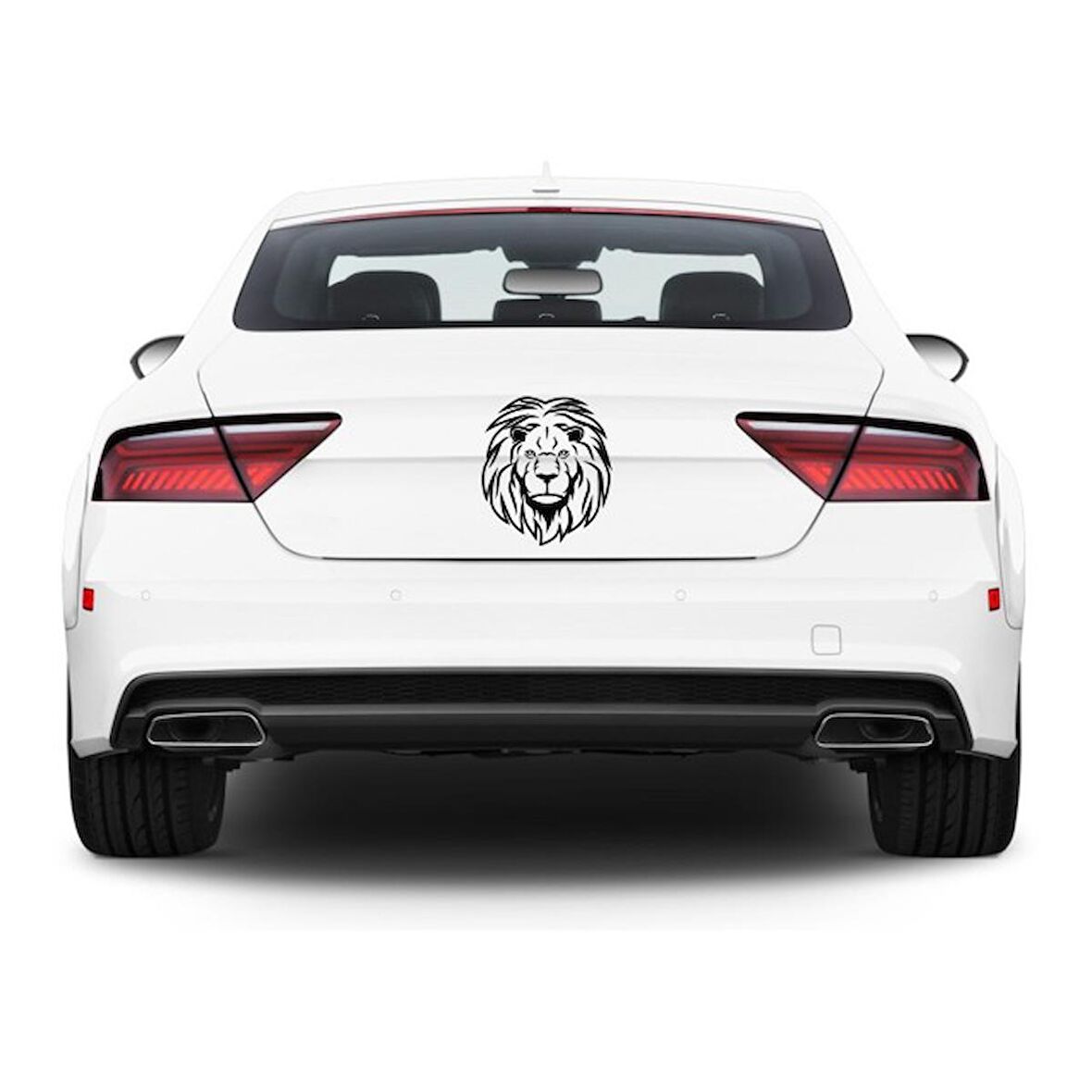 Aslan Araba Stickerı Yapıştırma Vinil Sticker