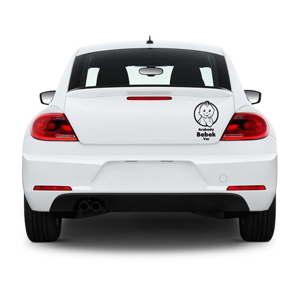 Arabada Bebek Var Araba Stickerı Yapıştırma Vinil