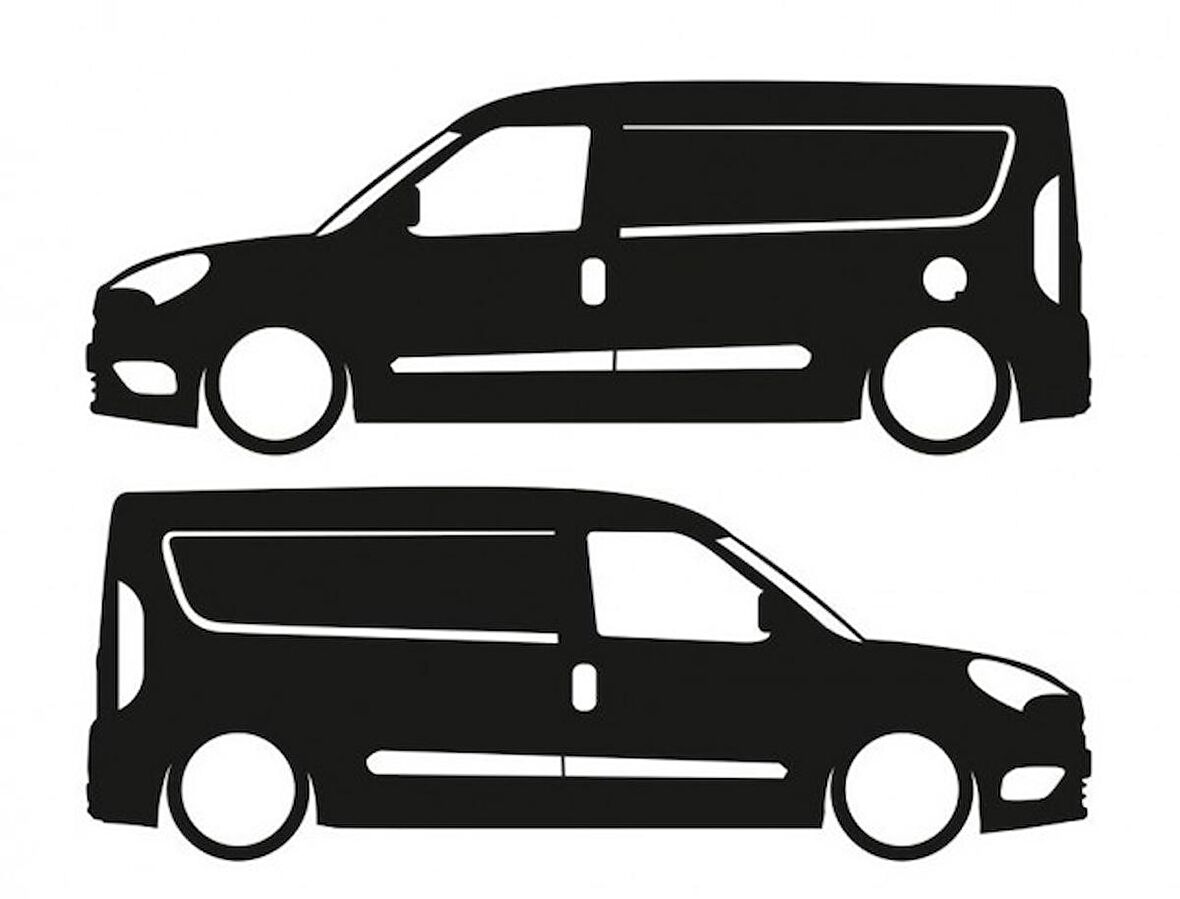 Fiat Doblo Ufak Sticker Yapıştırma Araba Stickerı 20cm BEYAZ RENK