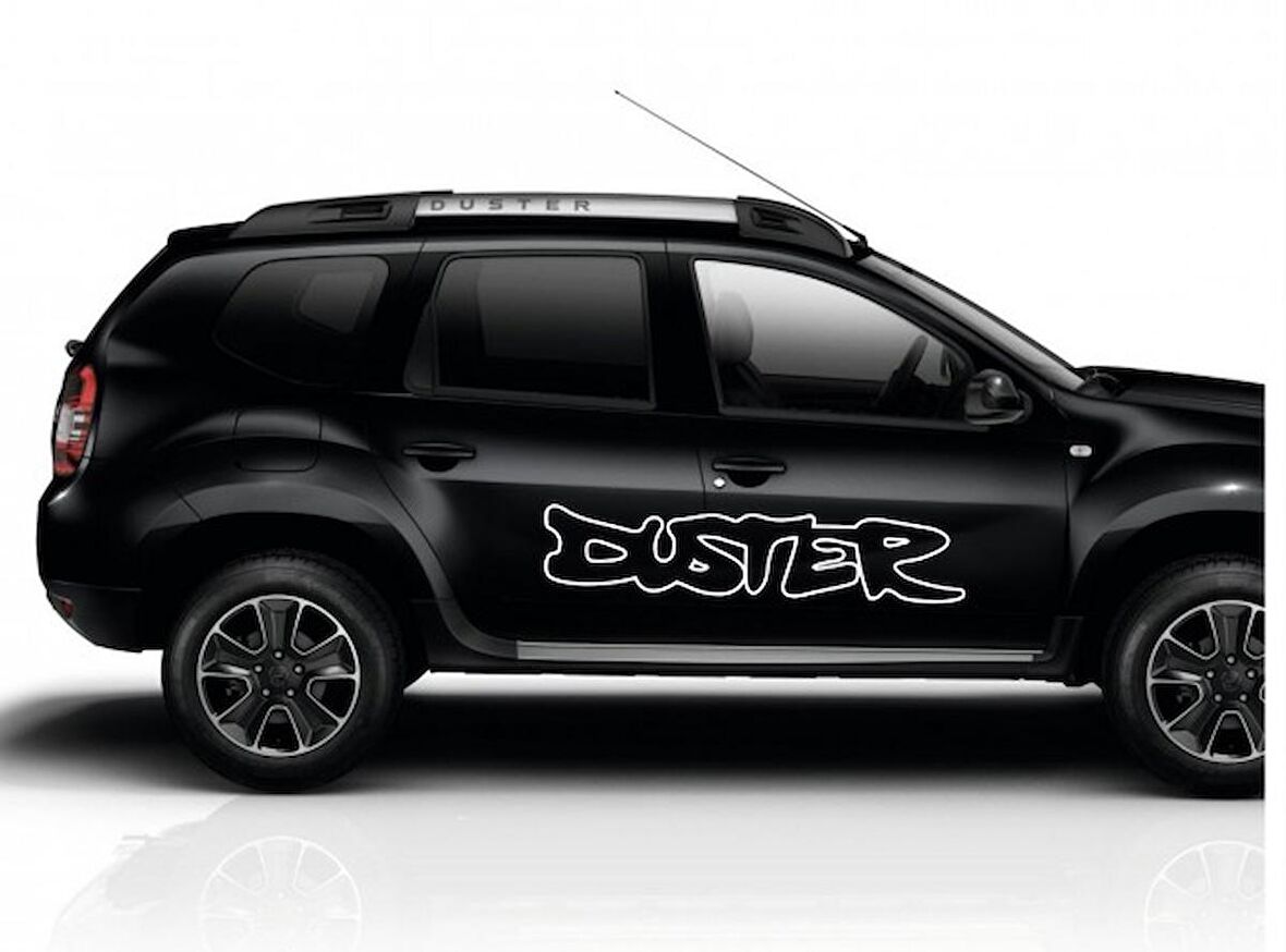 2 adet Dacia Duster Yazısı Büyük Sticker Kapı Yapıştırma
