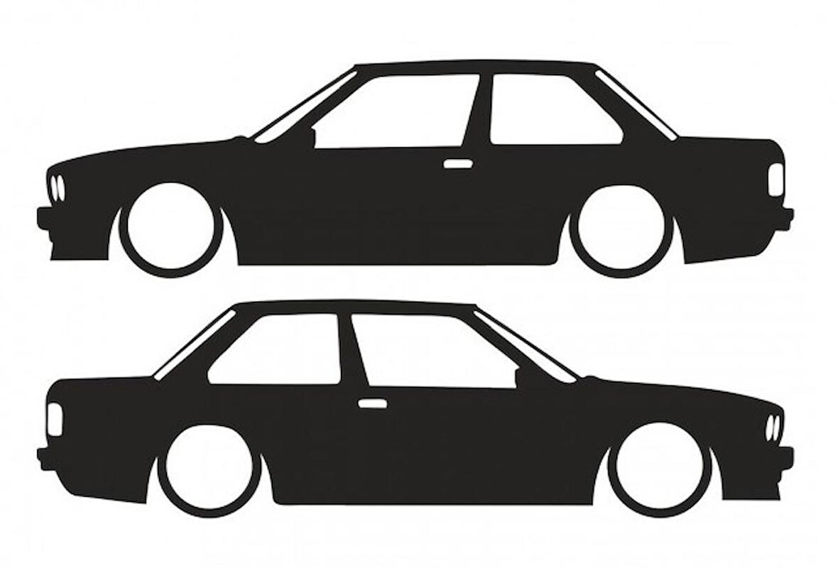 M E30 Sticker Yapıştırma Araba Stickerı