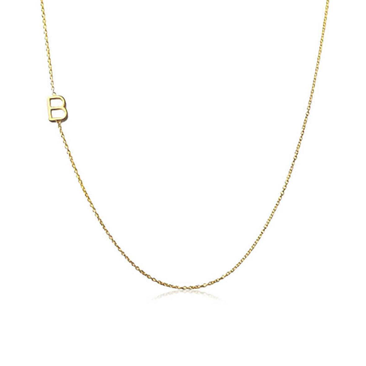 Lucky Life 925 Ayar Gumuss  Harfli Kadın Kolye