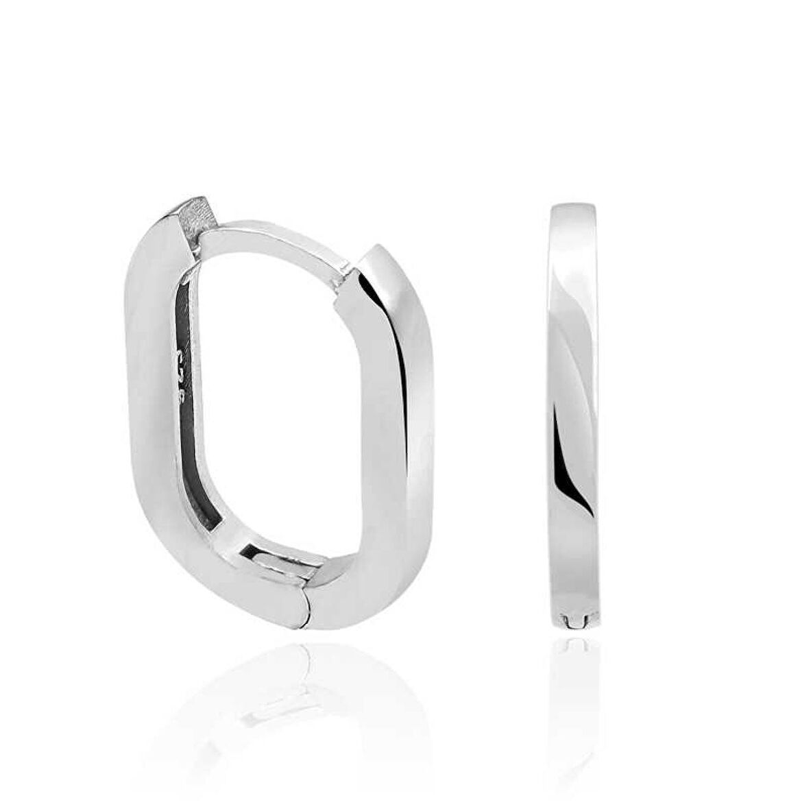 Lucky Life 925 Ayar Gumuss  Taşsız J Kadın Küpe