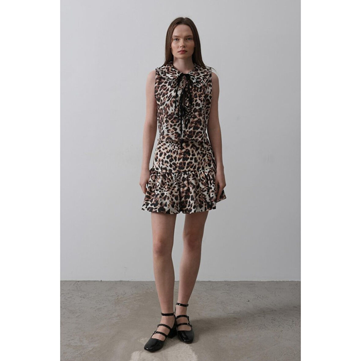 Lucky Life Kadın Leopar Desen Mini Etek - Leopar