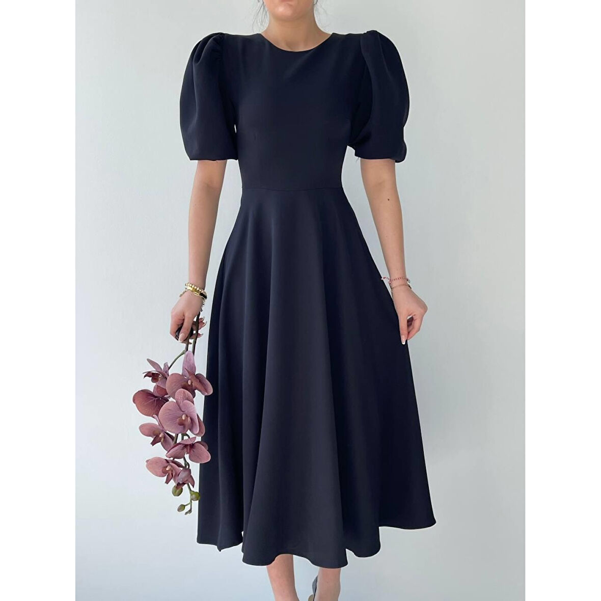 Lucky Life Kadın Catania Balon Kol Elbise