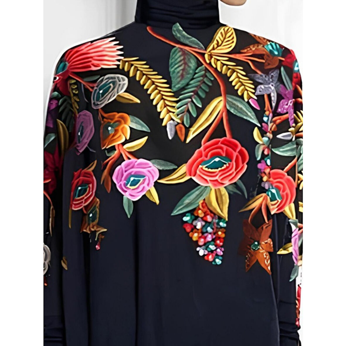 Lucky Life Kadın Uzun Kollu Balıkçı Yaka Asimetrik Kesim Mikro Bluz