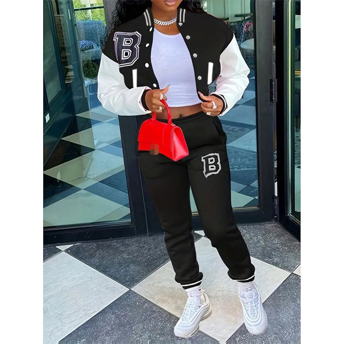 Lucky Life Kadın Uzun Kollu Hakim Yaka önden Düğmeli Ceket Pantolon şardonlu Iki Iplik Ikili Takım