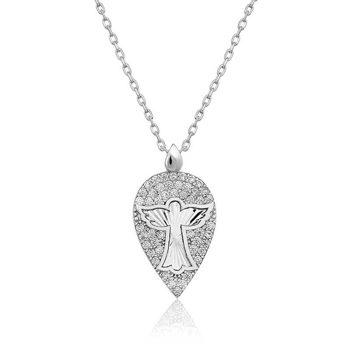 ​Gümüş Melek Damla Kadın Kolye