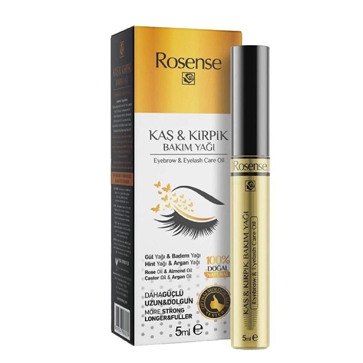 Rosense Kaş Kiprik Yağı 5 Ml %100 Doğal
