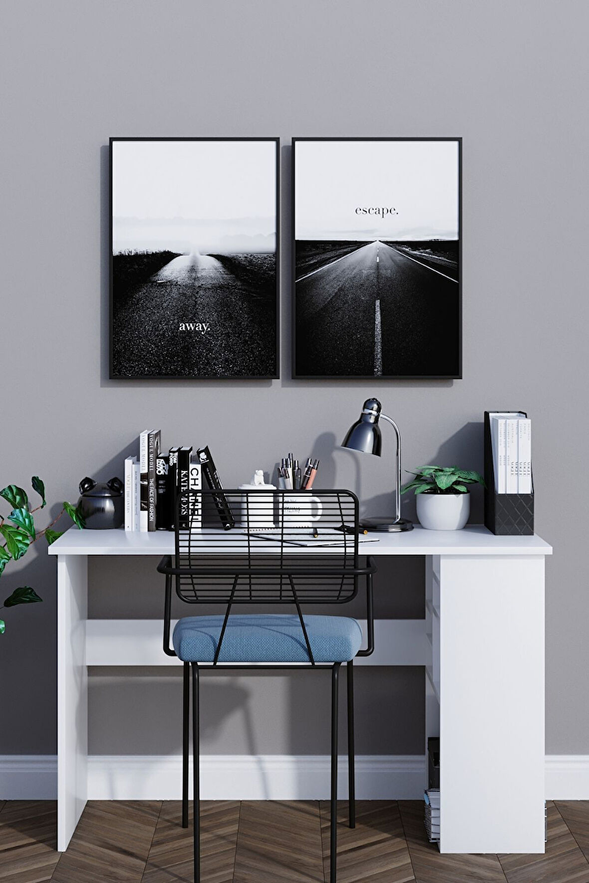 Decormet Akasya Çalışma Masası Beyaz