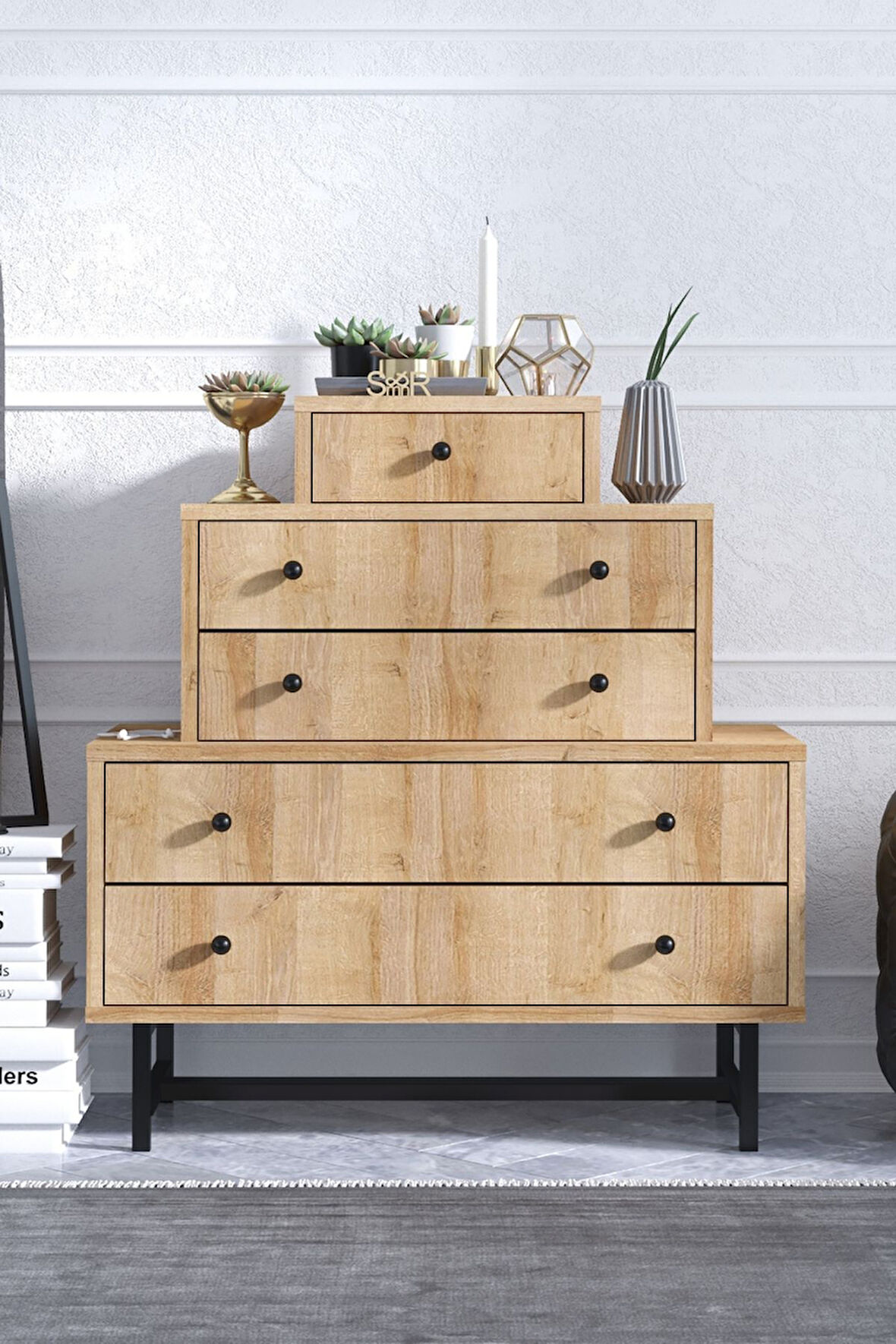 Decormet Tata Şifonyer Safir Meşe