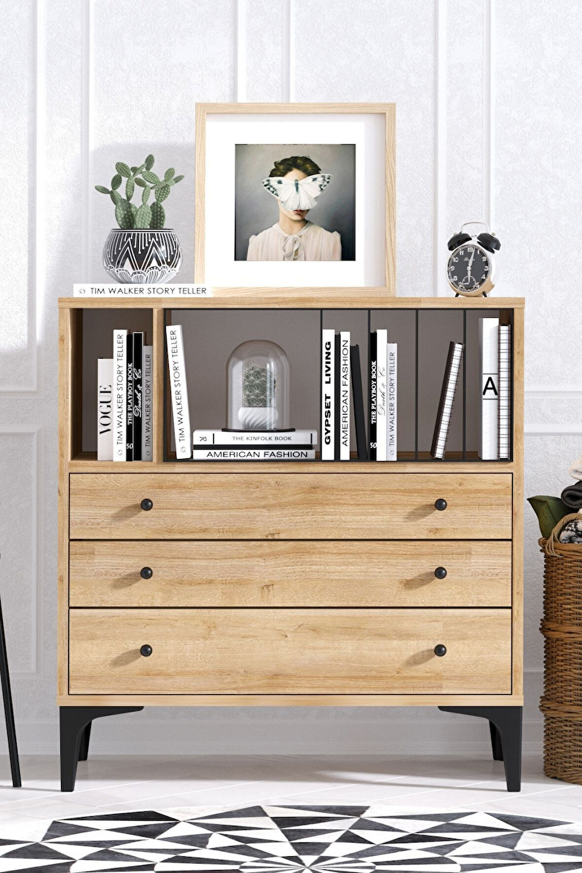 Decormet Nevada Şifonyer Safir Meşe