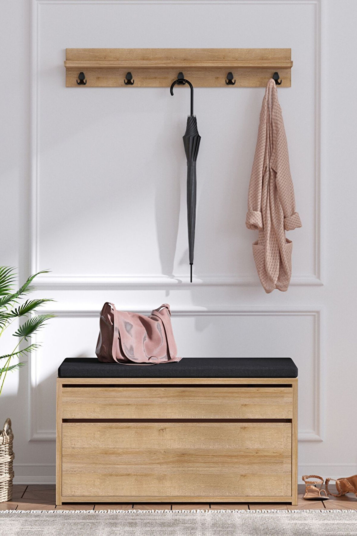 Decormet Bobby Ayakkabılık Safir Meşe