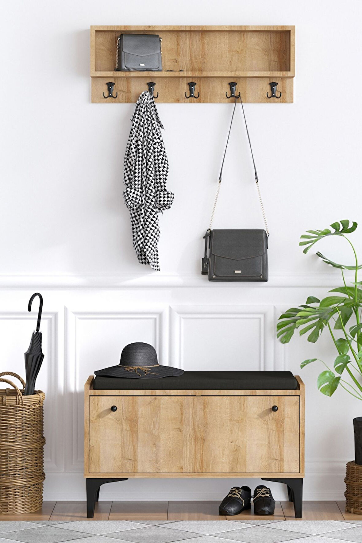 Decormet Lena Ayakkabılık Safir Meşe - Dec-20035