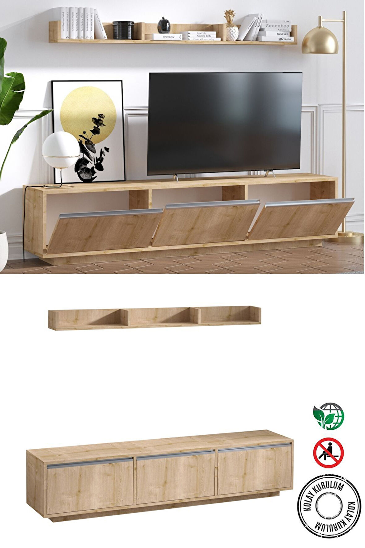 Decormet Prag Tv Sehpası Safir Meşe