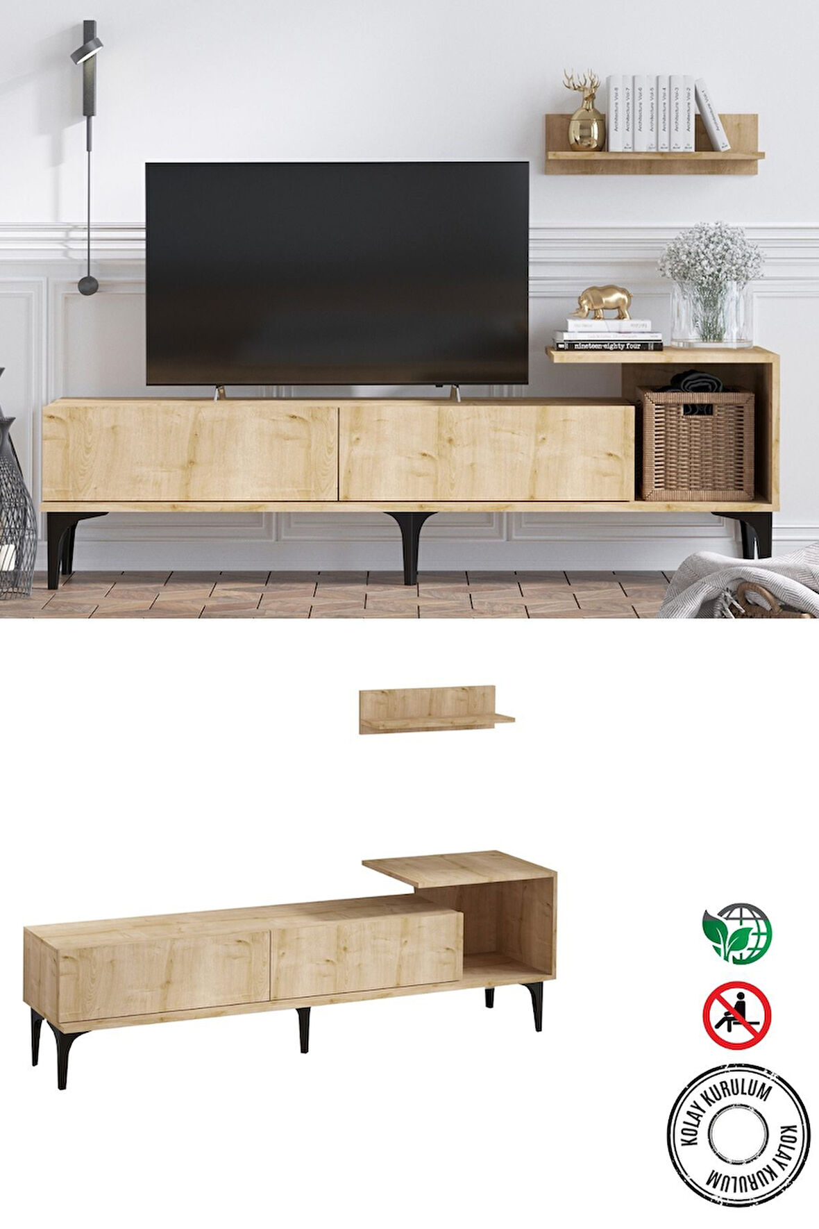 Decormet Lia Tv Ünitesi Safir Meşe -Dec-20072