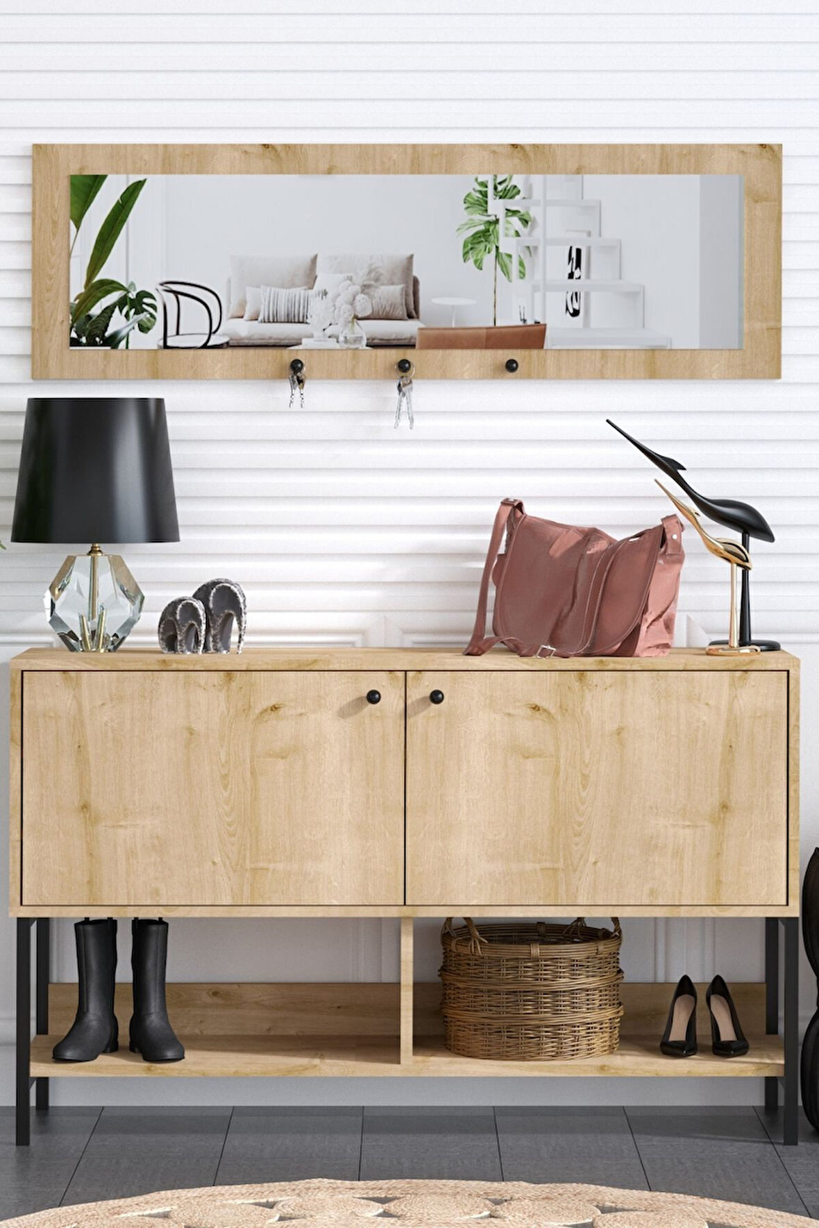 Decormet Blass Ayakkabılık Safir Meşe- Dec-20062