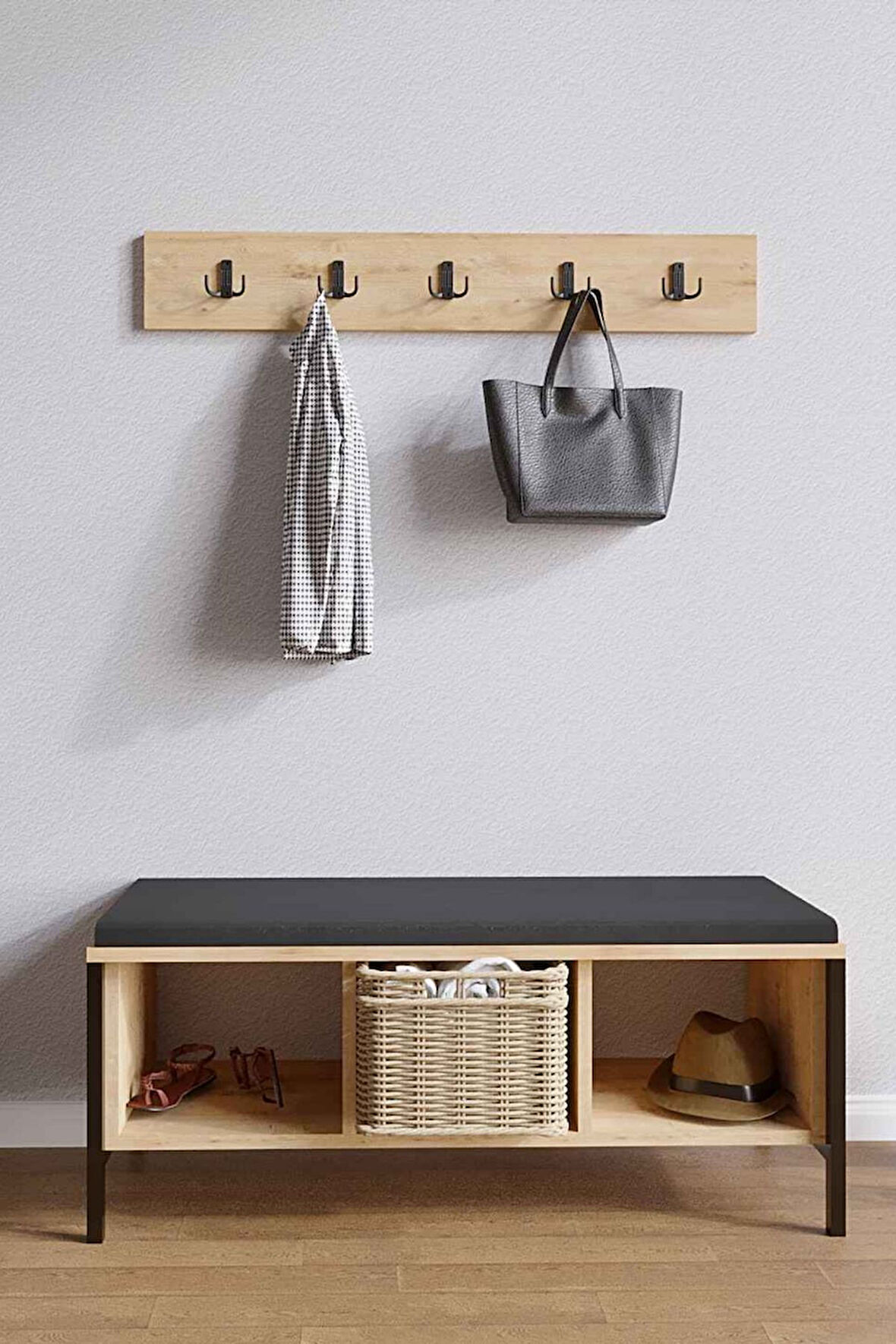 Decormet Shanel Ayakkabılık Safir Meşe