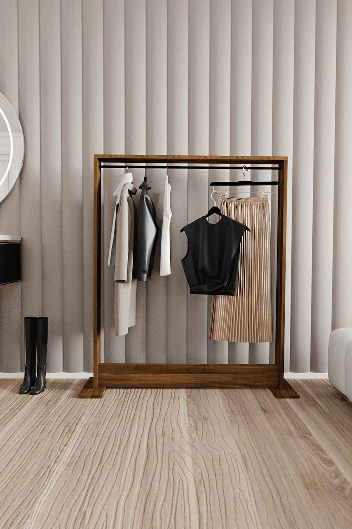 Decormet Salvitor Elbise Askısı Ceviz