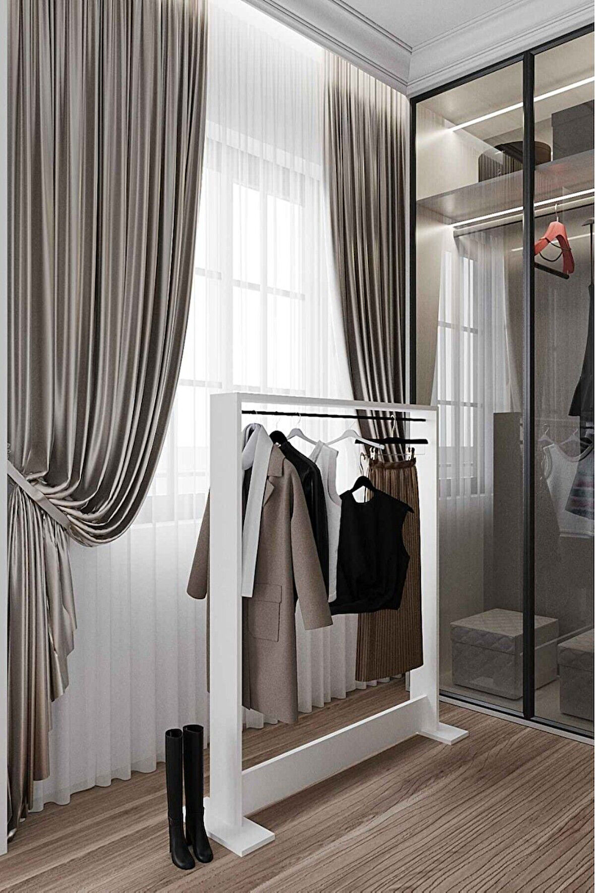 Decormet Salvitor Elbise Askısı Beyaz