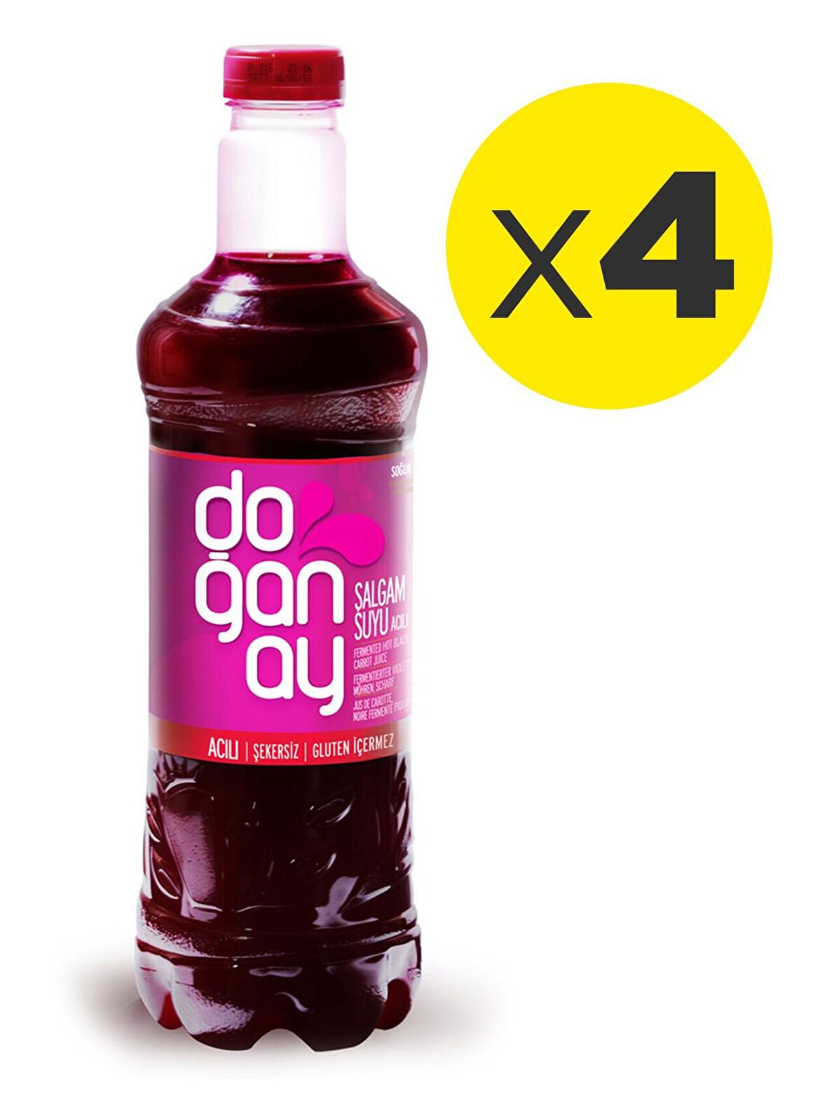 Doğanay Şalgam Suyu 1 lt Pet Acılı x 4 Adet