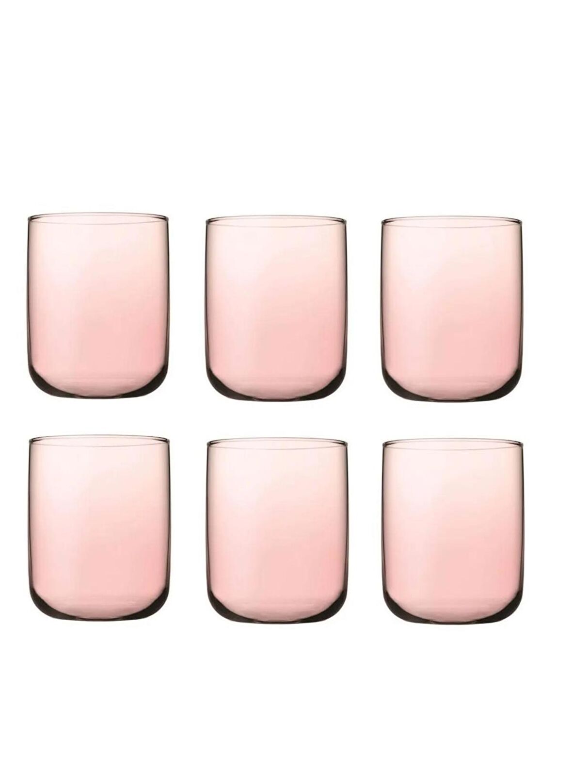 Paşabahçe iconic su bardak 6 lı su bardağı pembe 420112