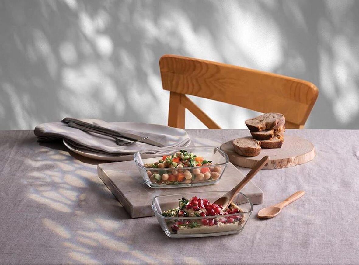 Paşabahçe 54663 Tokio 6'lı Servis Meze Cam Sunum Tabağı