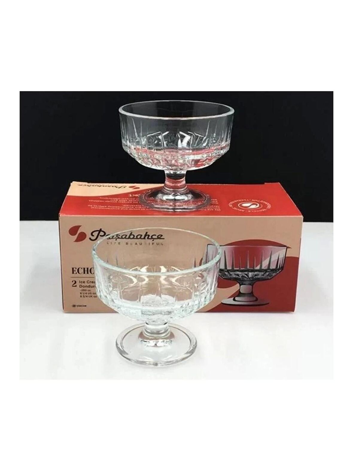 Paşabahçe 51769 Echo Dondurmalık Kase 250cc 2 Li