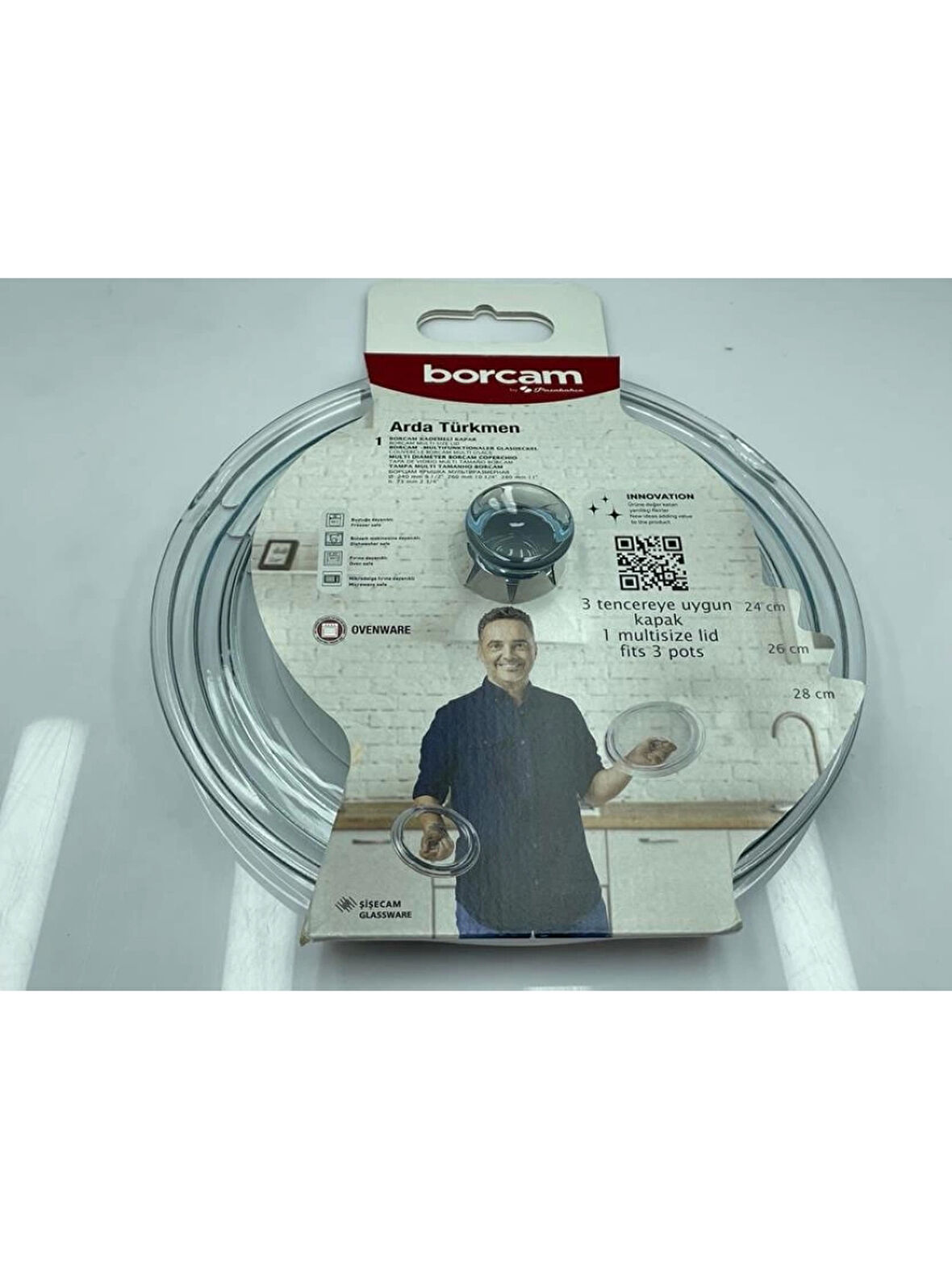 Paşabahçe 590280 Arda Türkmen Borcam Kapağı 24-26-28 cm