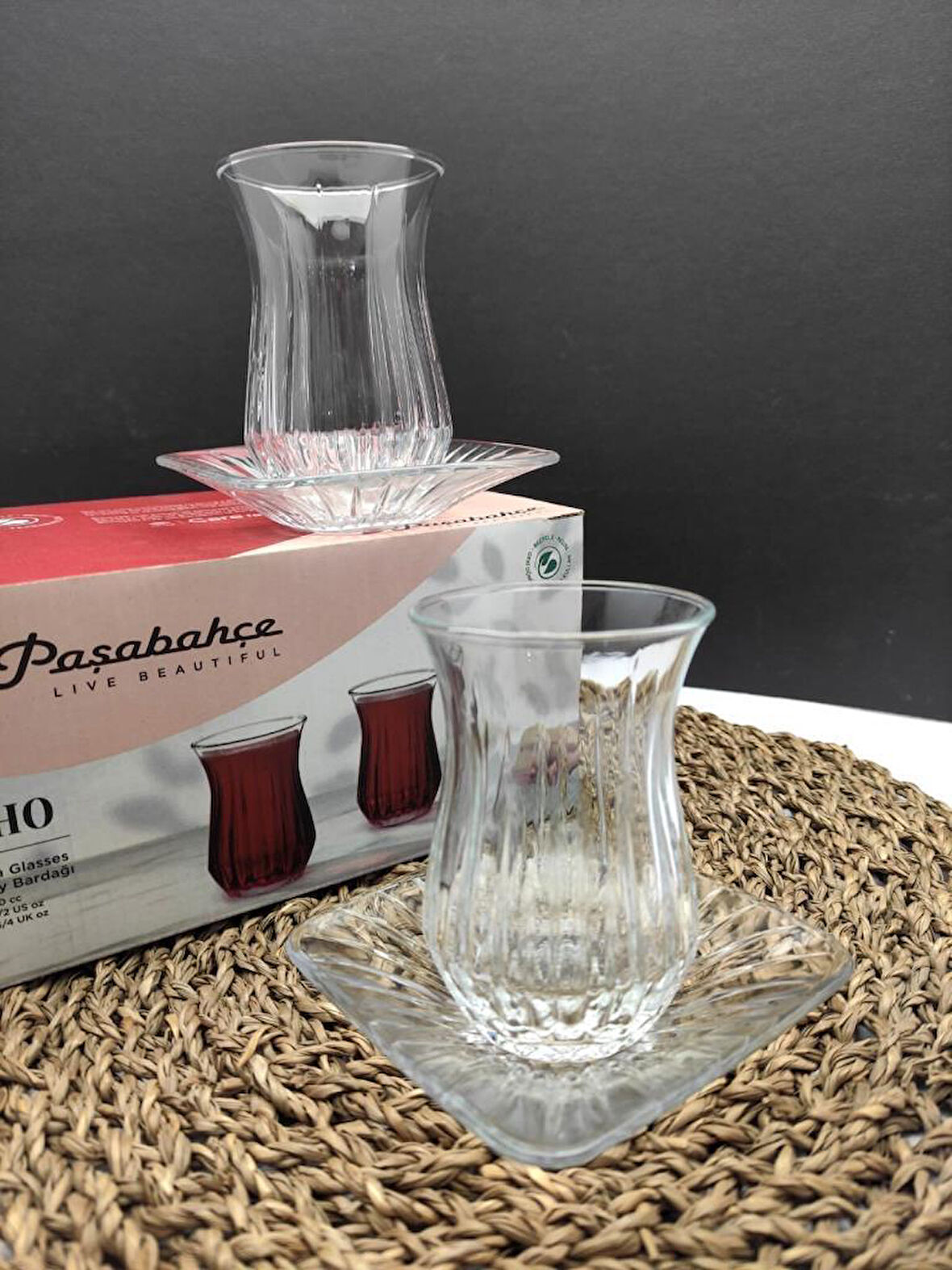 Paşabahçe Echo 12 Parça 6 Kişilik Çay Seti (420181-54321)