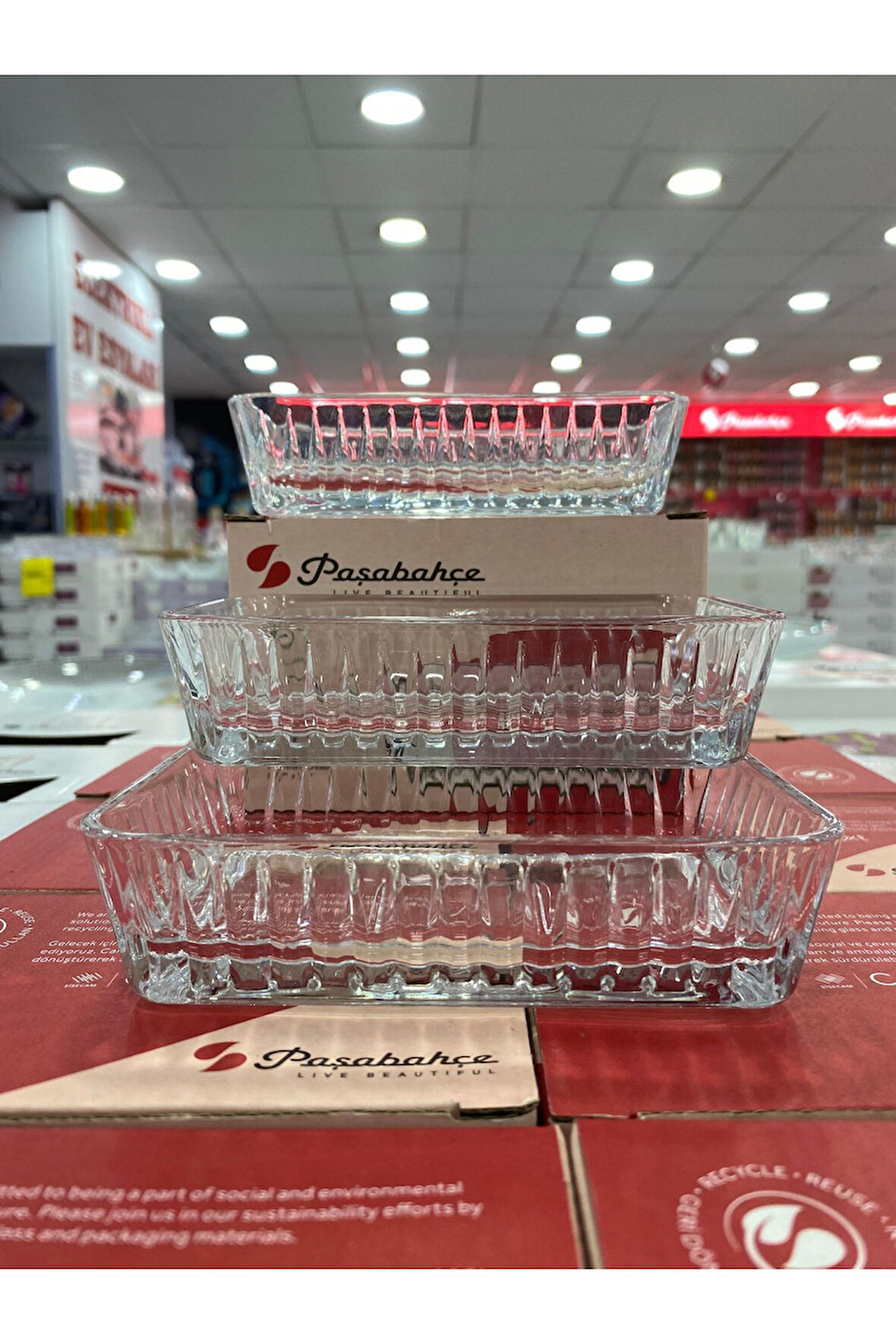 Paşabahçe Frezya 530323 Servis Tabağı 3 Lü