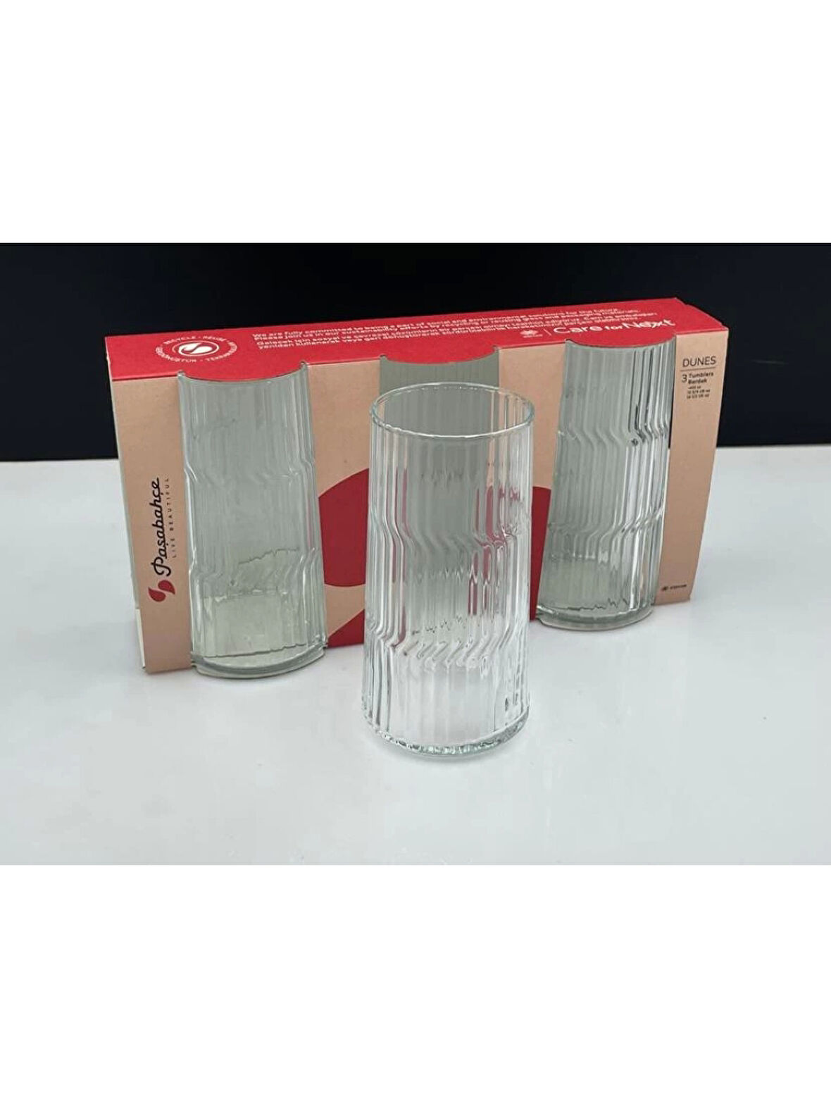 Paşabahçe 420450 Dunes Su Bardağı 410 cc 3'lü