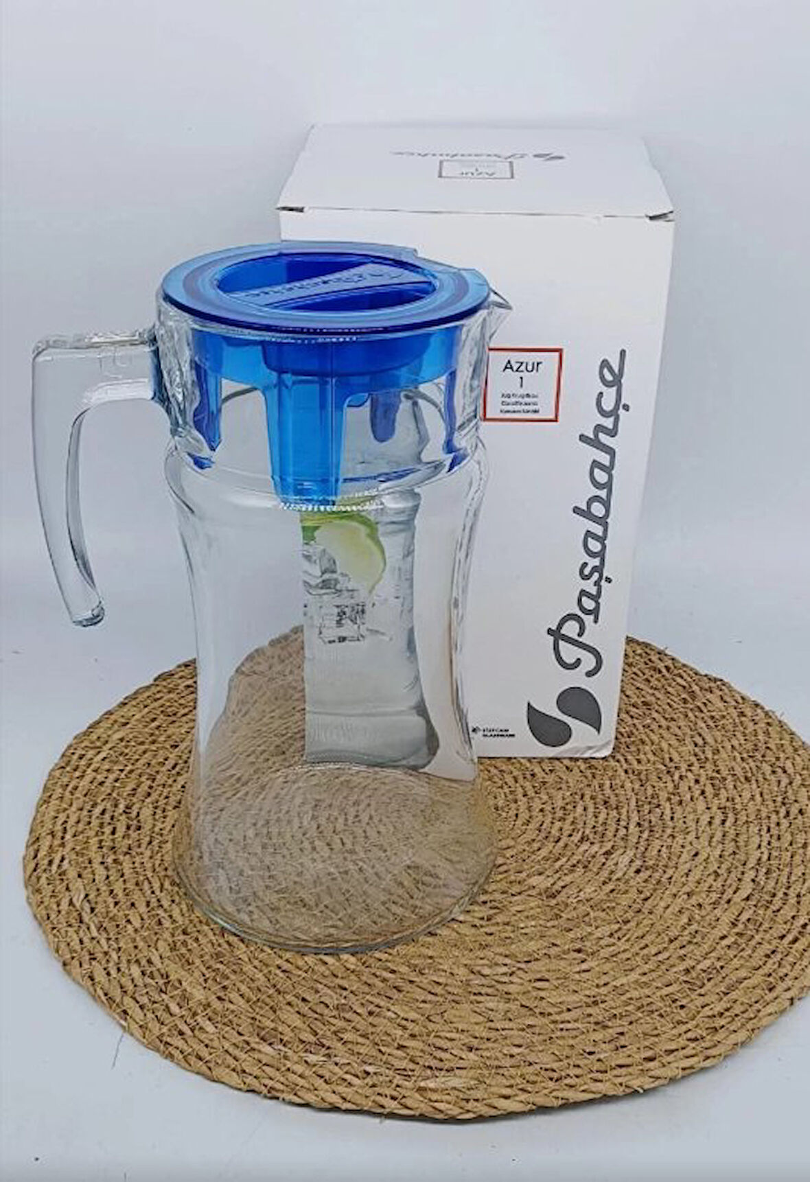 PAŞABAHÇE SÜRAHİ AZUR MAVİ KAPAK 1X6