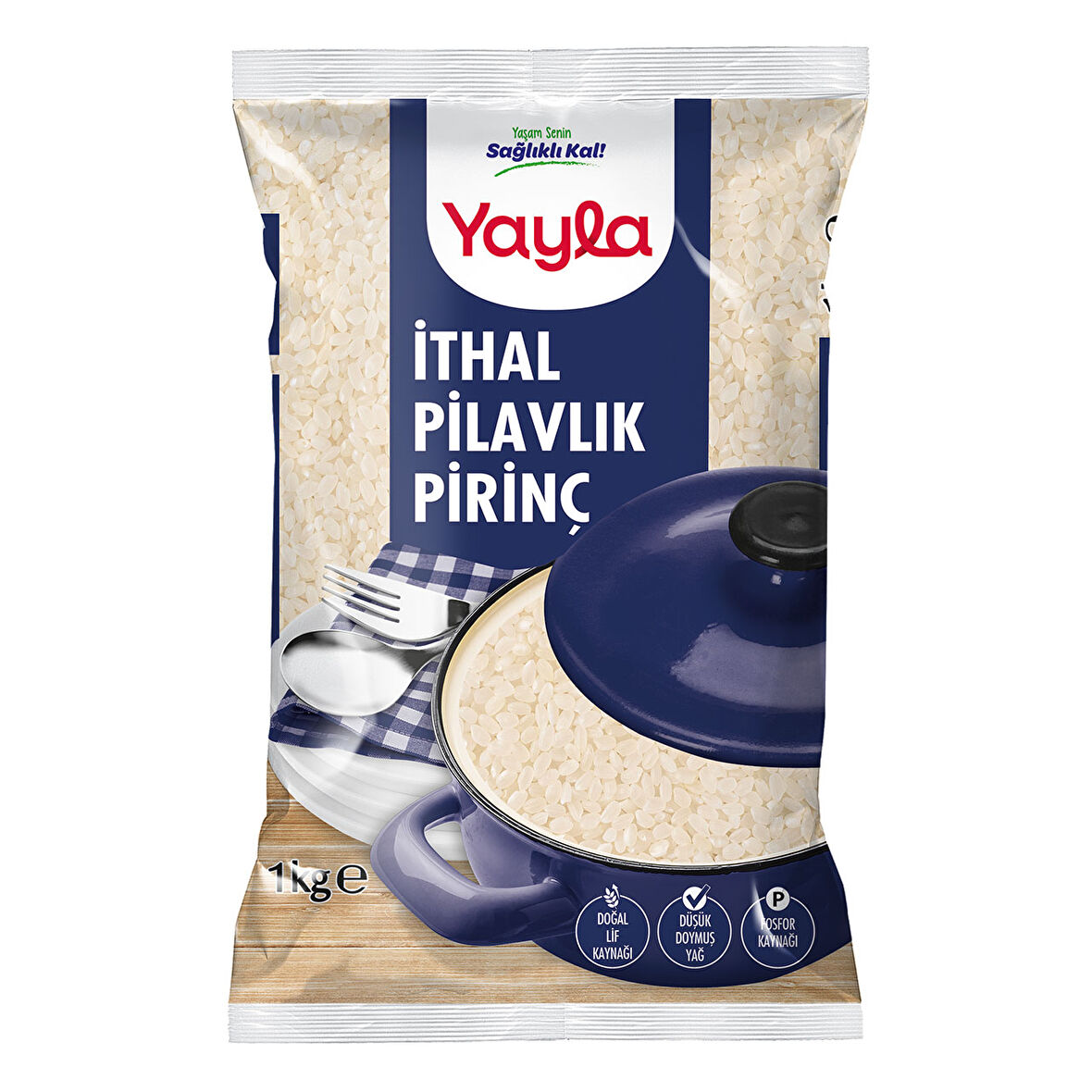 Yayla İthal Pilavlık Pirinç 1 Kg (Kısa Tane)